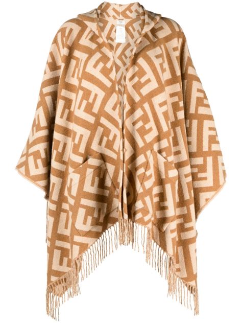 fendi cape|fendi cashmere poncho.